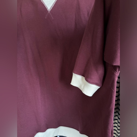 Free People classic crew, color block sweatshirt, size XL, NWT - Picture 2 of 7